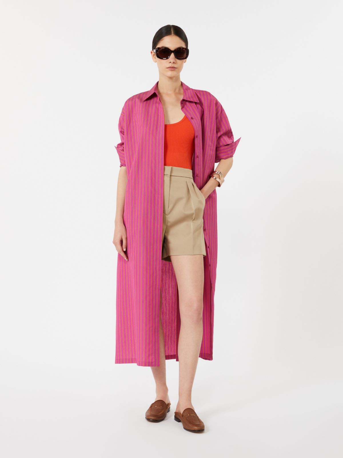 로드 코튼 드레스 + PURPLE - Max Mara