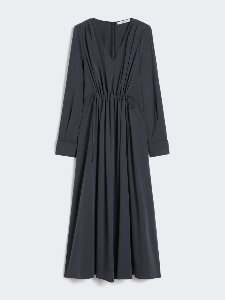 Washed silk canvas dress - ULTRAMARINE - Max Mara