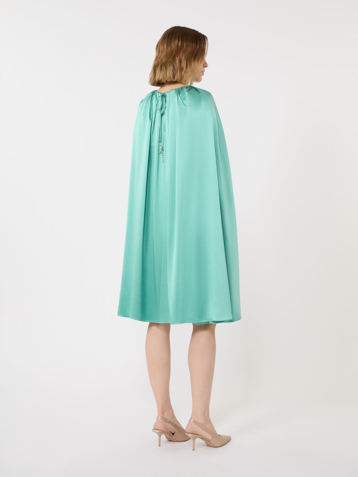 Kleid aus schwerem Seidensatin - WASSER - Max Mara - 3