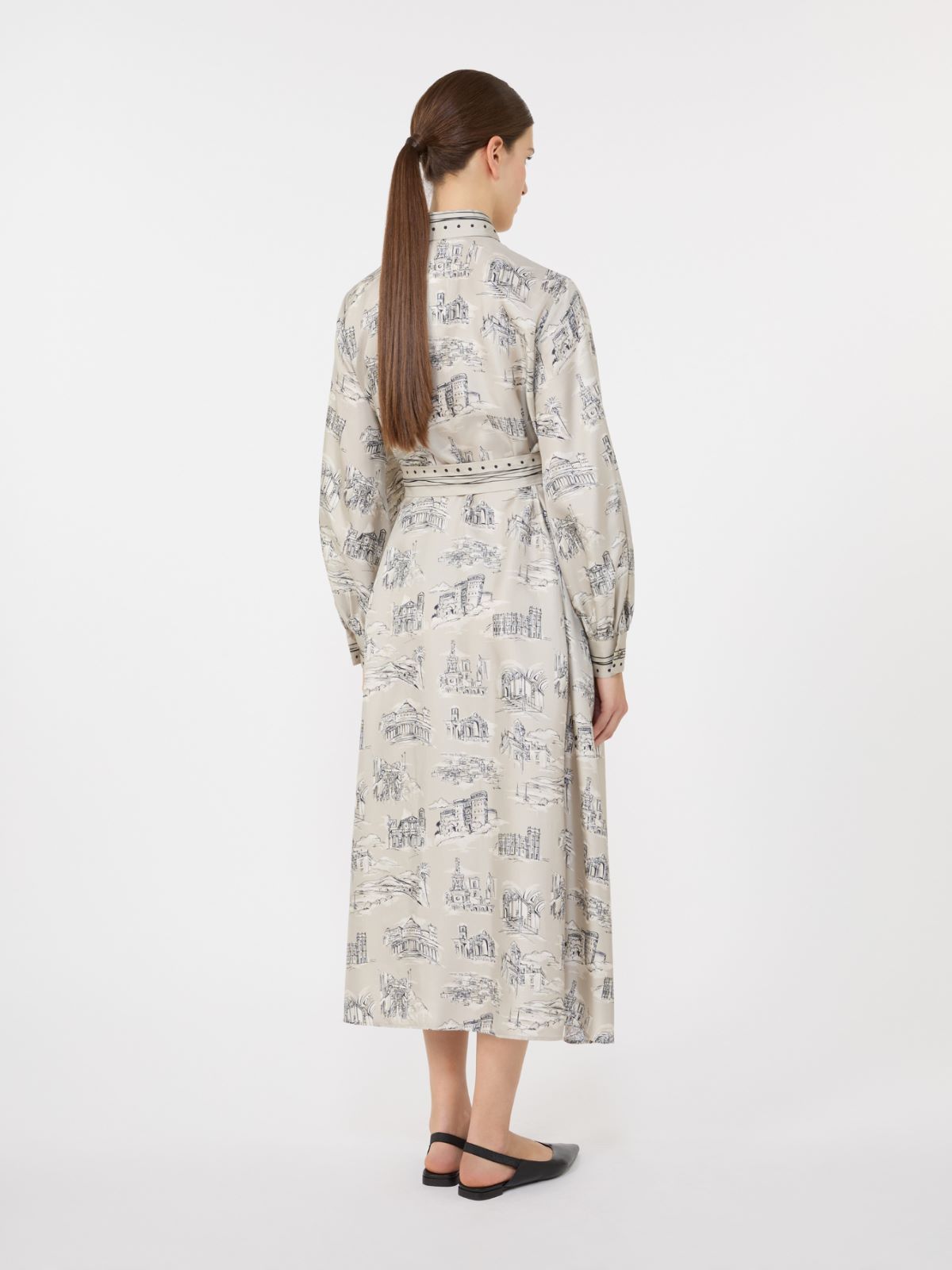 카르보네 실크 드레스 - SAND - 3