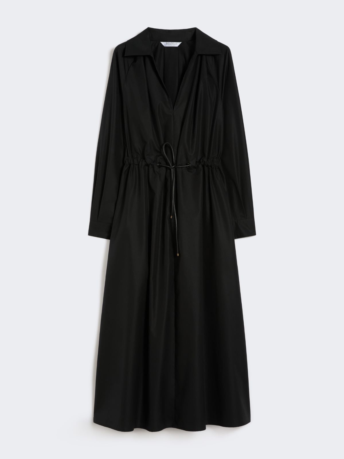 Cotton poplin dress - BLACK - Max Mara - 5