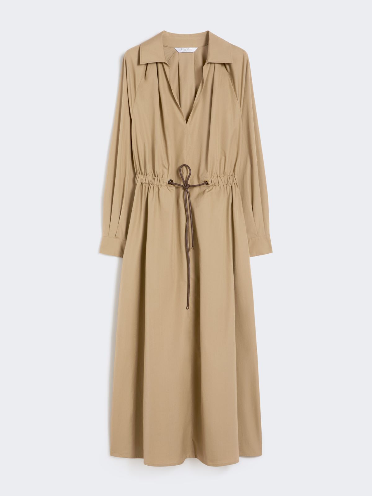 Kleid aus Baumwollpopeline - KHAKI - Max Mara - 9