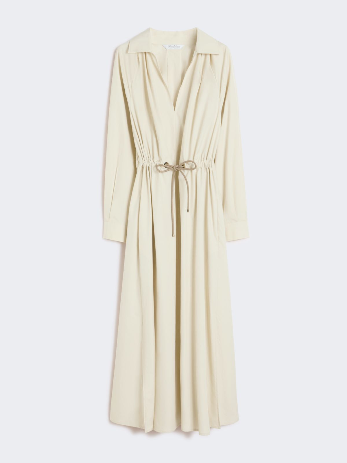 Kleid aus Baumwollpopeline - BEIGE - Max Mara - 9