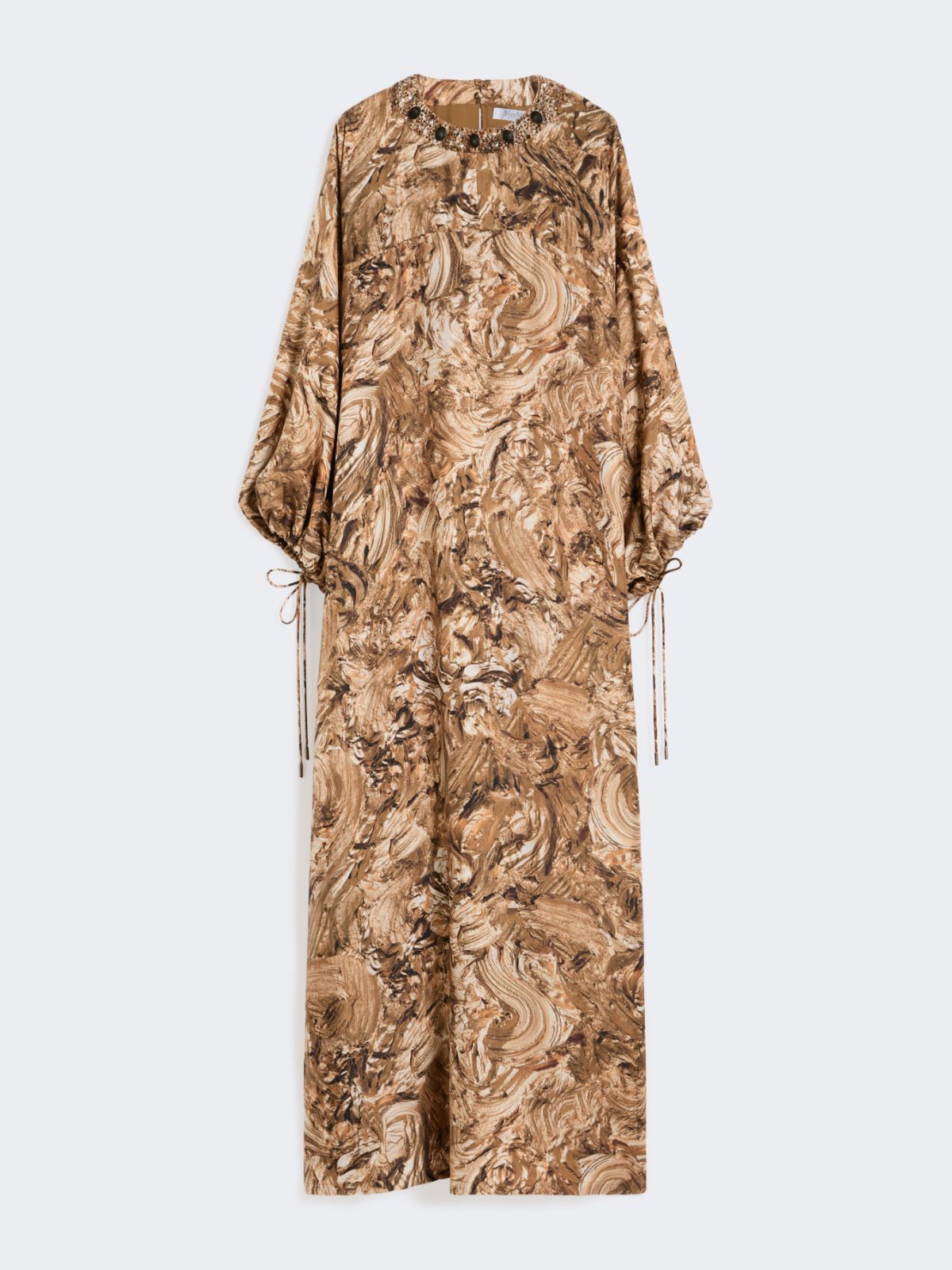 Printed silk tunic dress - GOLD - Max Mara - 6