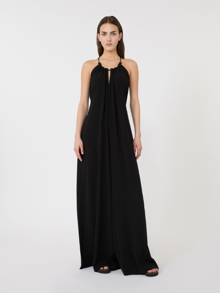 Flowing envers satin jumpsuit - BLACK - 2