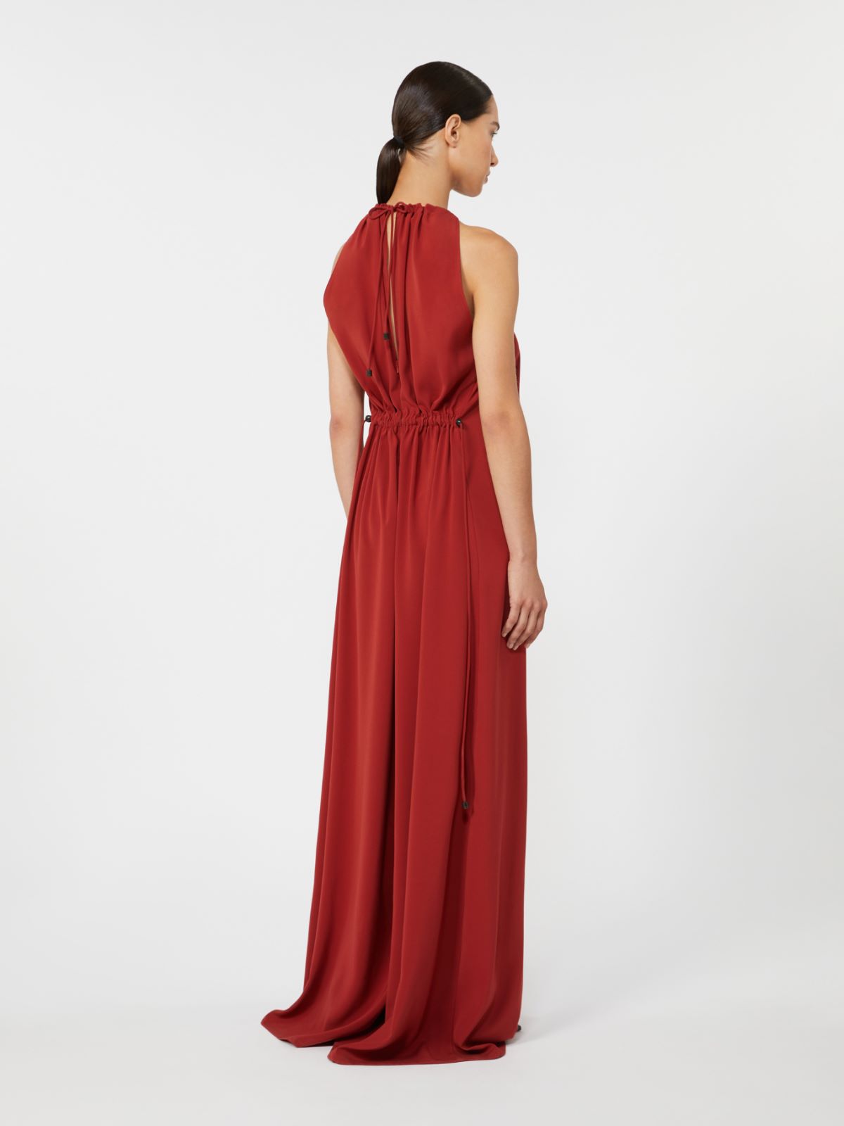Flowing envers satin jumpsuit - RED - Max Mara - 3