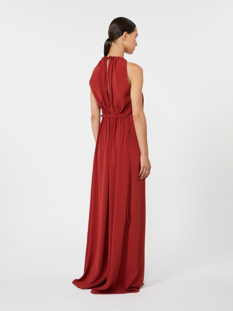 Flowing envers satin jumpsuit - RED - Max Mara - 3