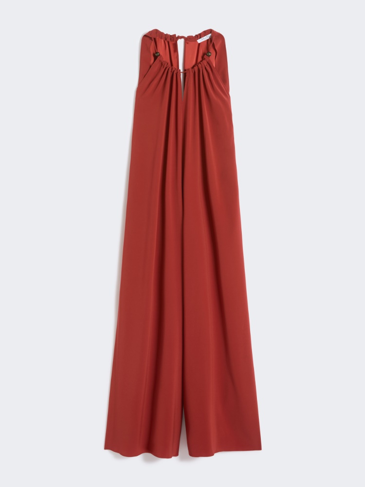 Flowing envers satin jumpsuit - RED - Max Mara - 6