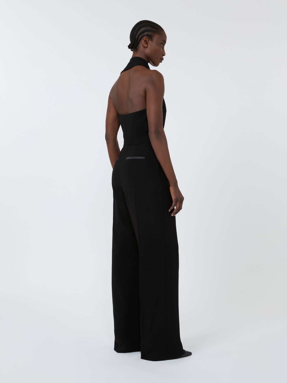 Lightweight cady jumpsuit - BLACK - Max Mara - 3