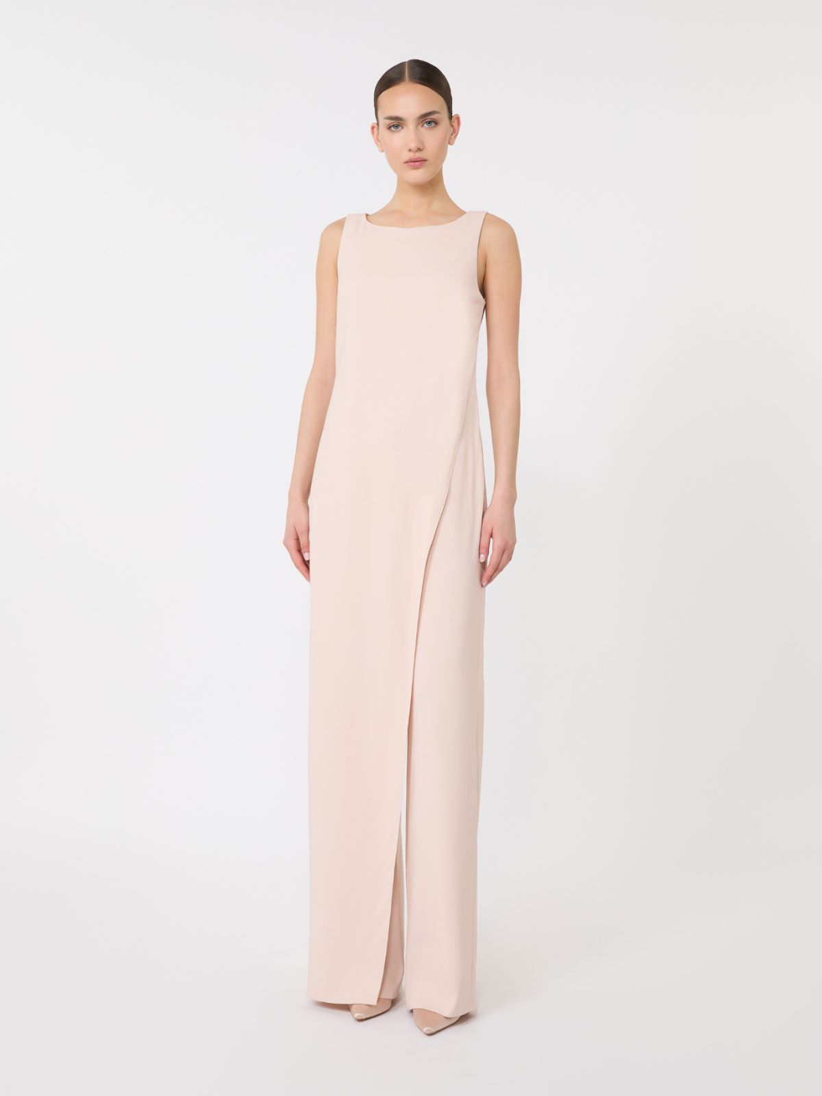 Stretch envers satin jumpsuit - POWDER - 2