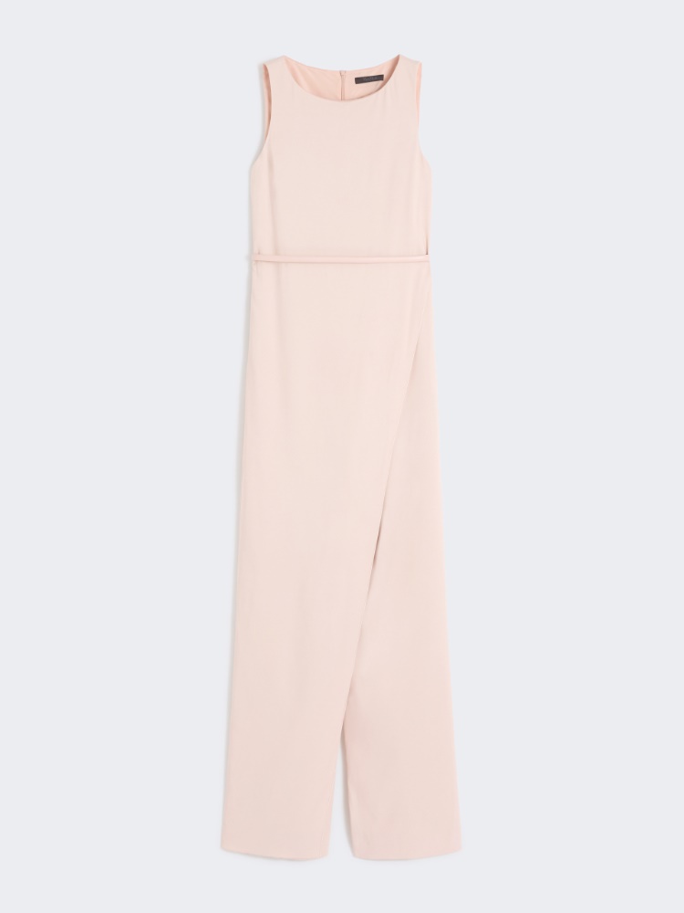 Stretch envers satin jumpsuit - POWDER