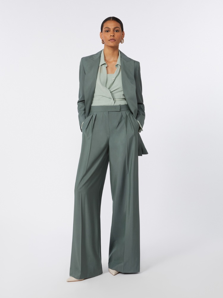 골포 실크 셔츠 - SAGE GREEN - 1