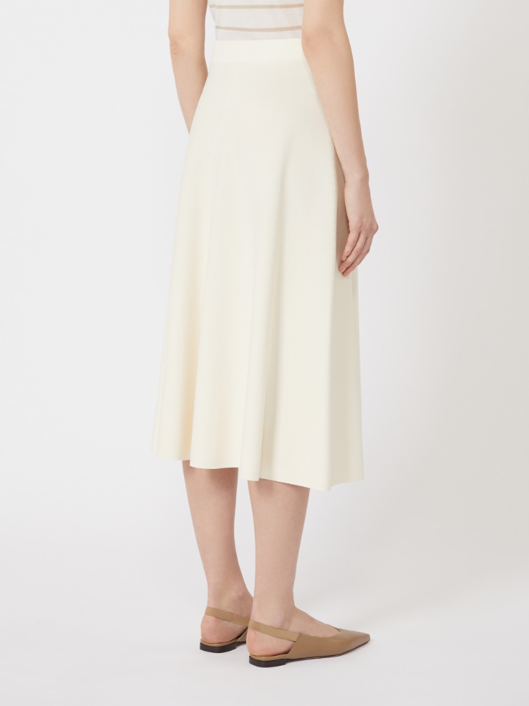 아보노 비스코스 스커트 - IVORY - Max Mara - 3