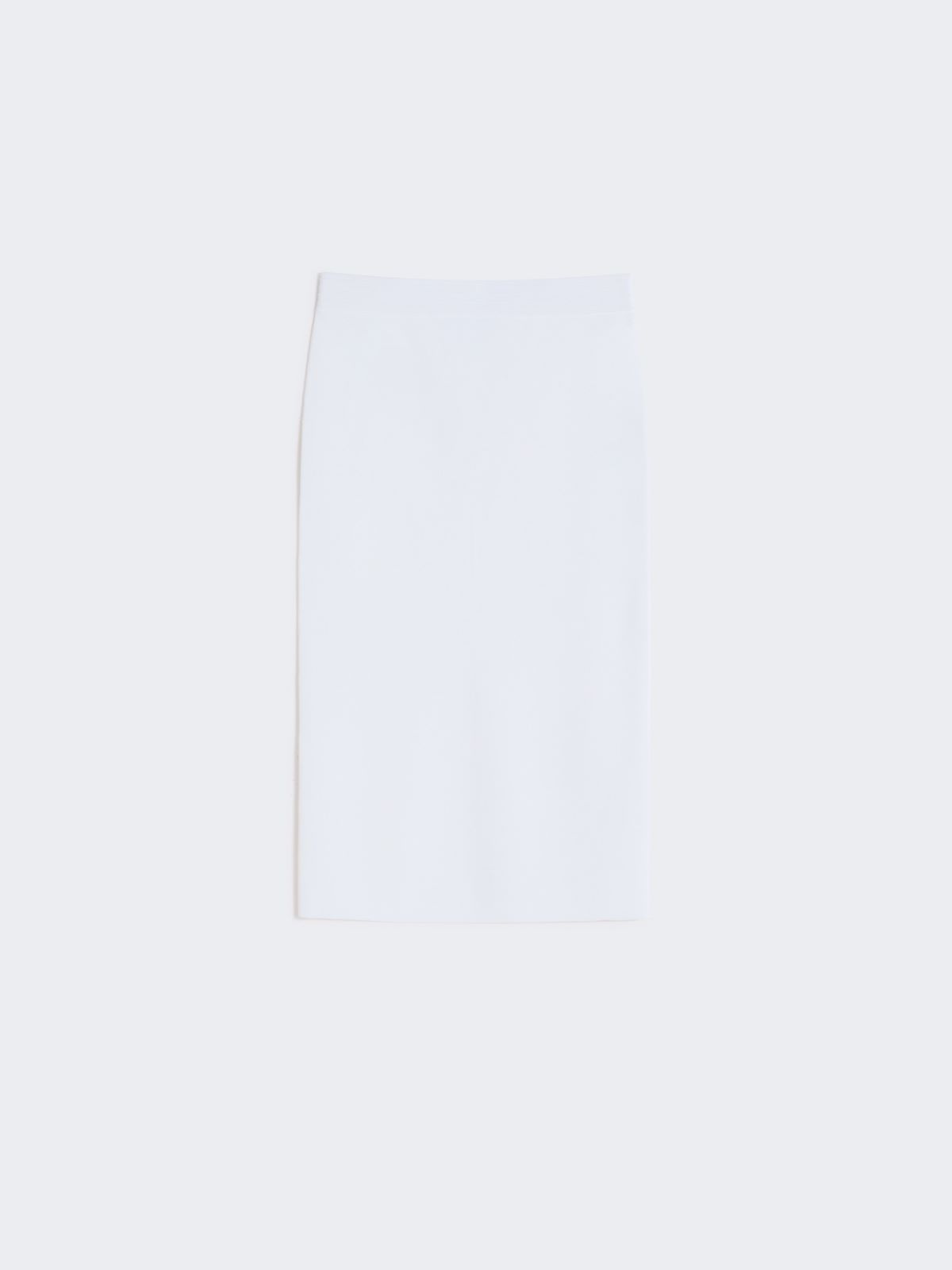 Stretch viscose yarn sheath dress - OPTICAL WHITE - Max Mara - 5