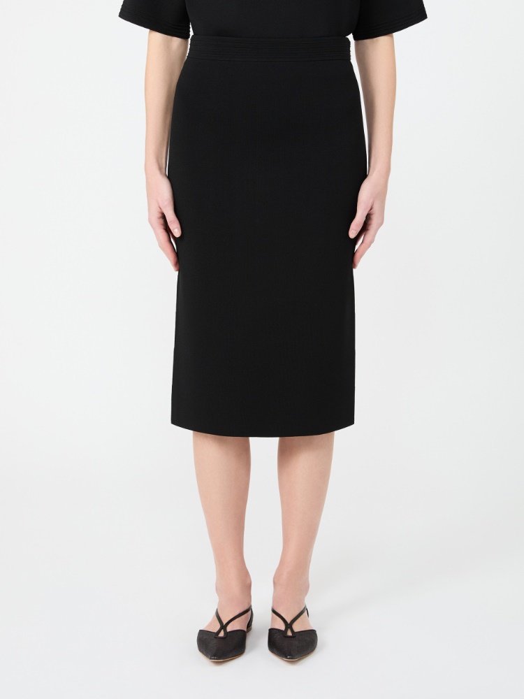 젠나이오 비스코스 스커트 - BLACK - 2