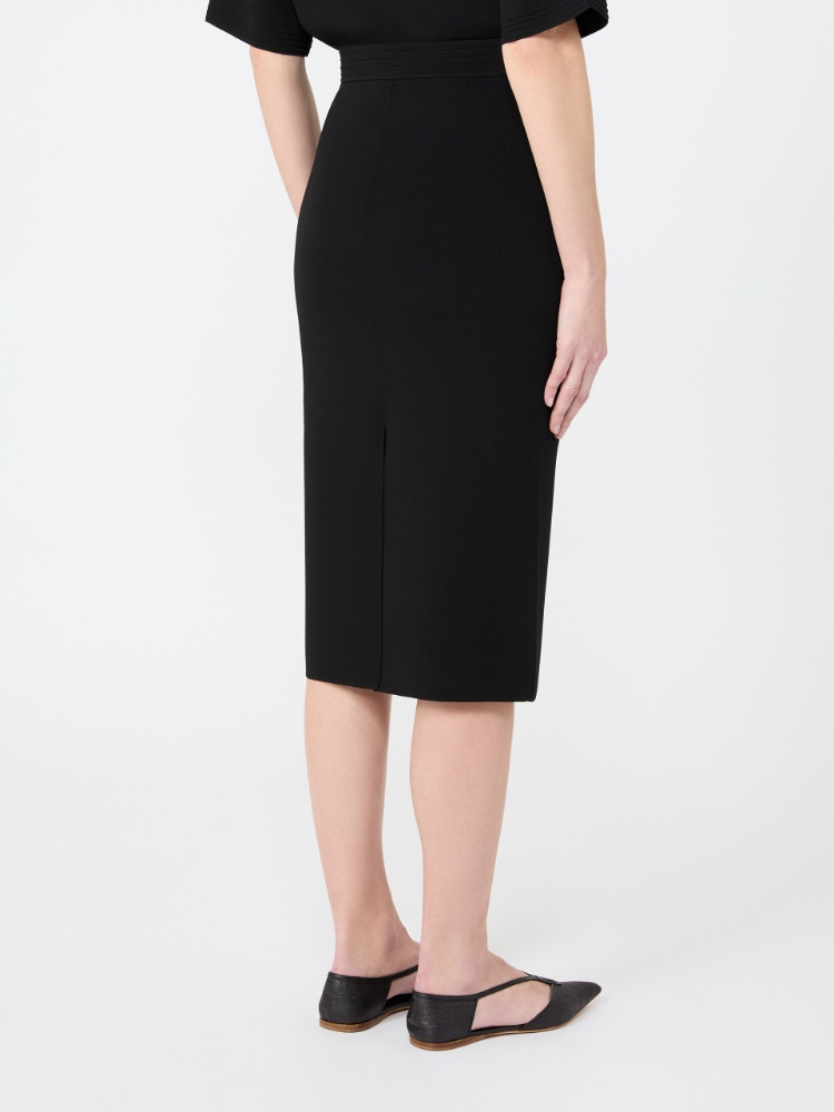 젠나이오 비스코스 스커트 - BLACK - 3