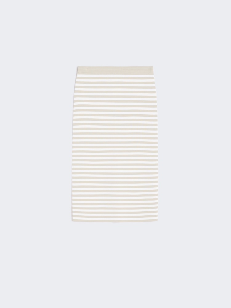 Stretch viscose yarn sheath skirt - PINK - 5