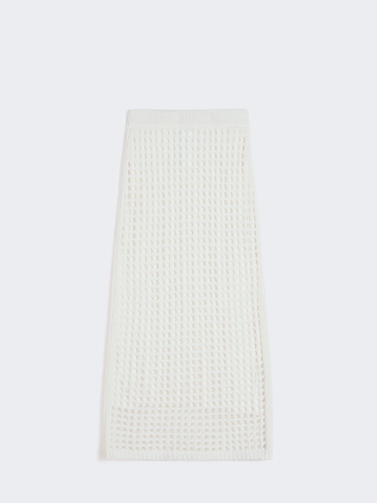 Mesh cotton skirt - OPTICAL WHITE - Max Mara - 4