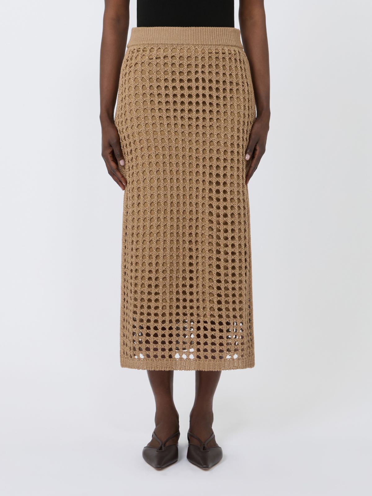 Mesh cotton skirt - DESERT - Max Mara - 2