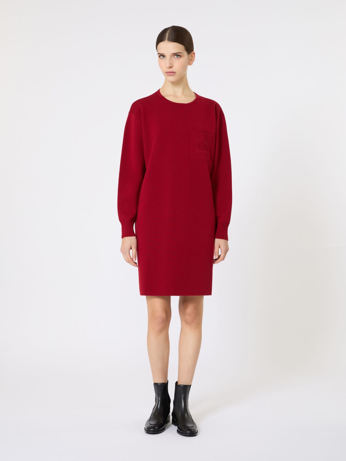 Short wool dress - DARK RED - Max Mara - 6