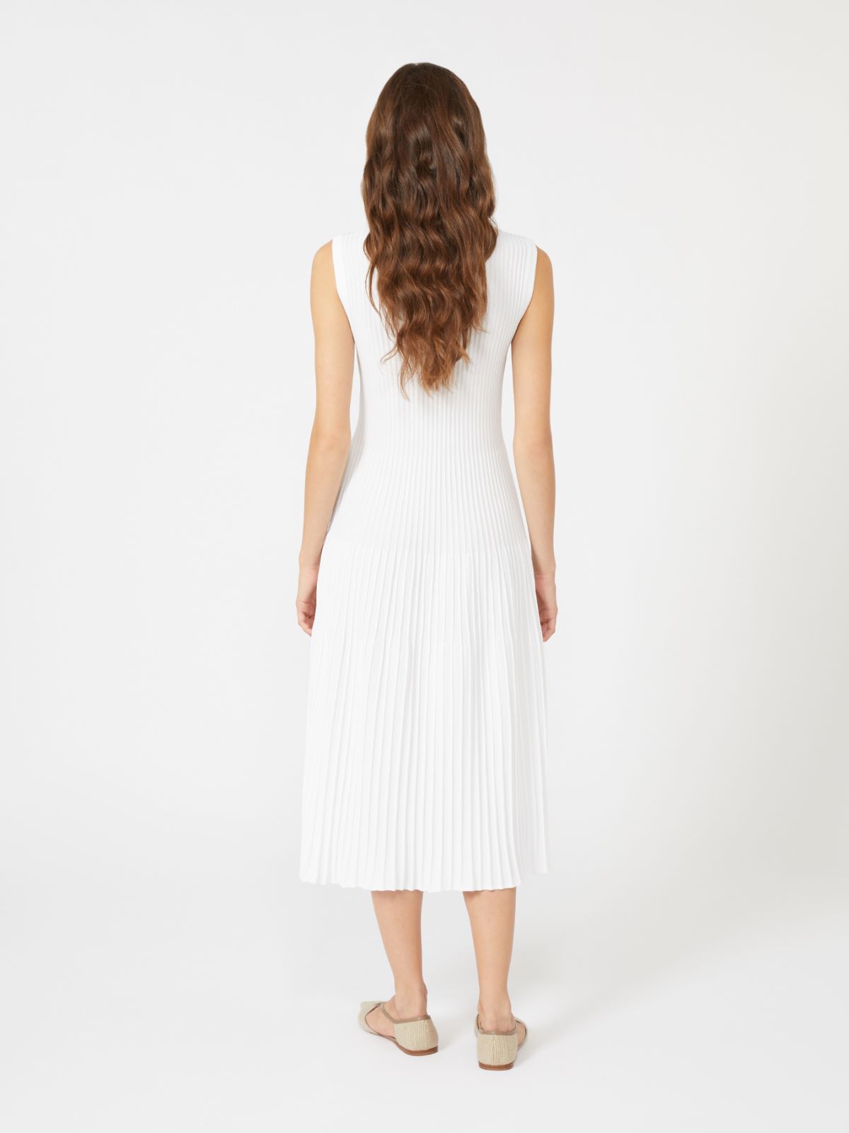 에지지오 비스코스 드레스 - OPTICAL WHITE - 3