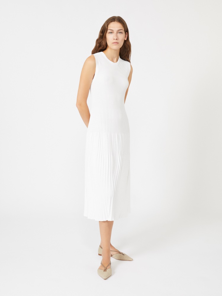 에지지오 비스코스 드레스 + OPTICAL WHITE - Max Mara