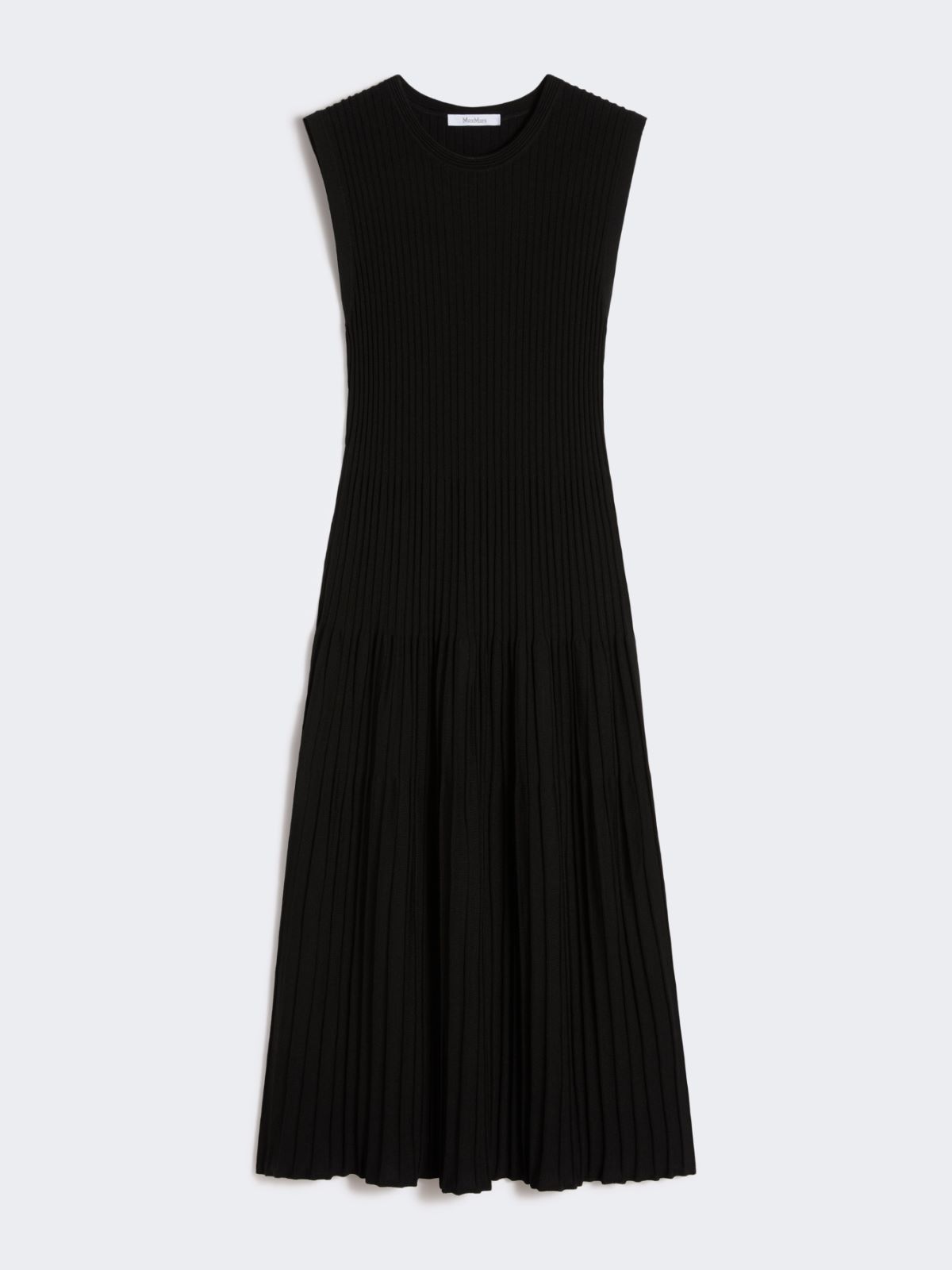 Viscose crêpe yarn dress - BLACK - Max Mara - 8