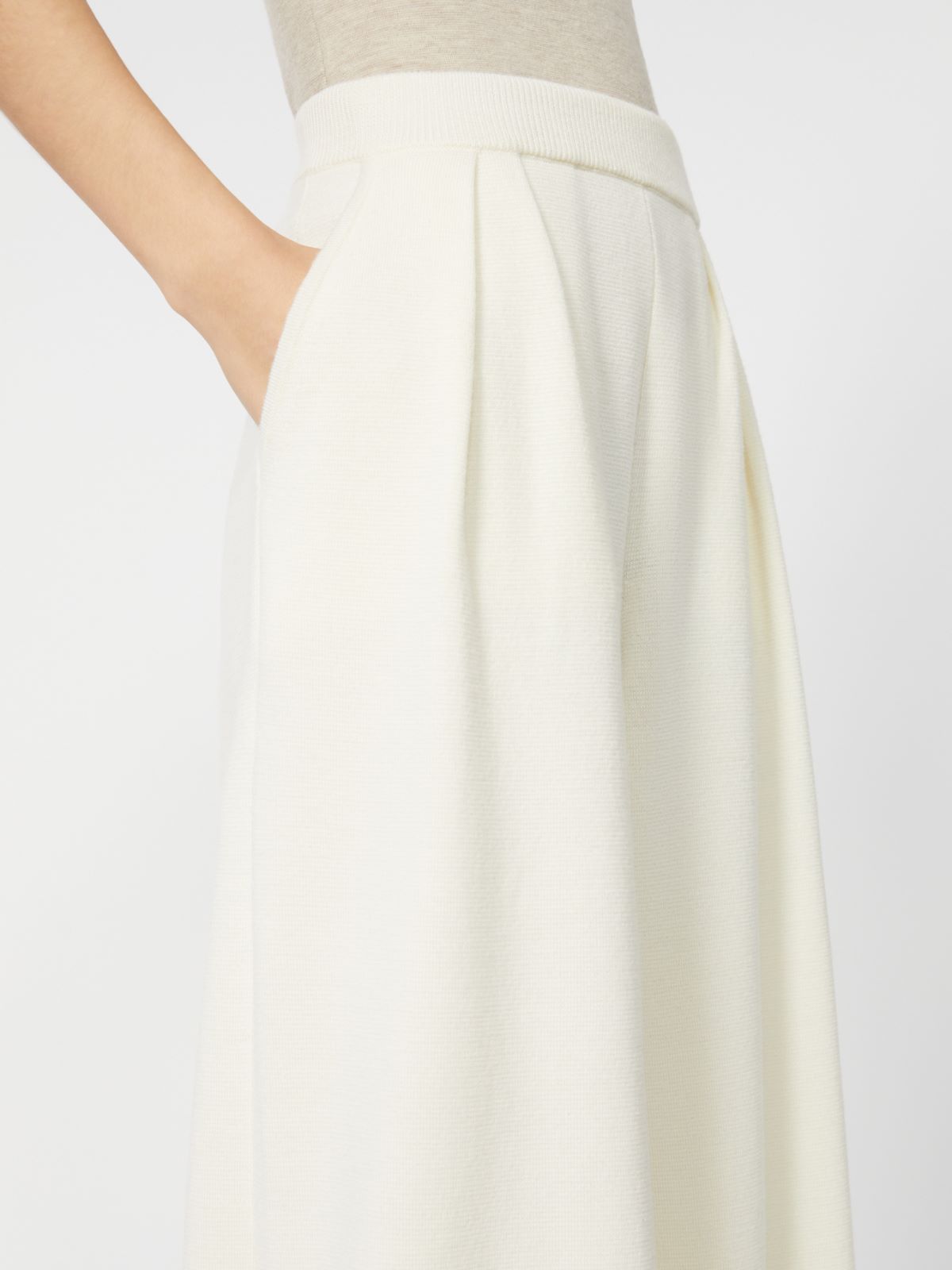 Pantalone ampio in lana - SETA - Max Mara - 5