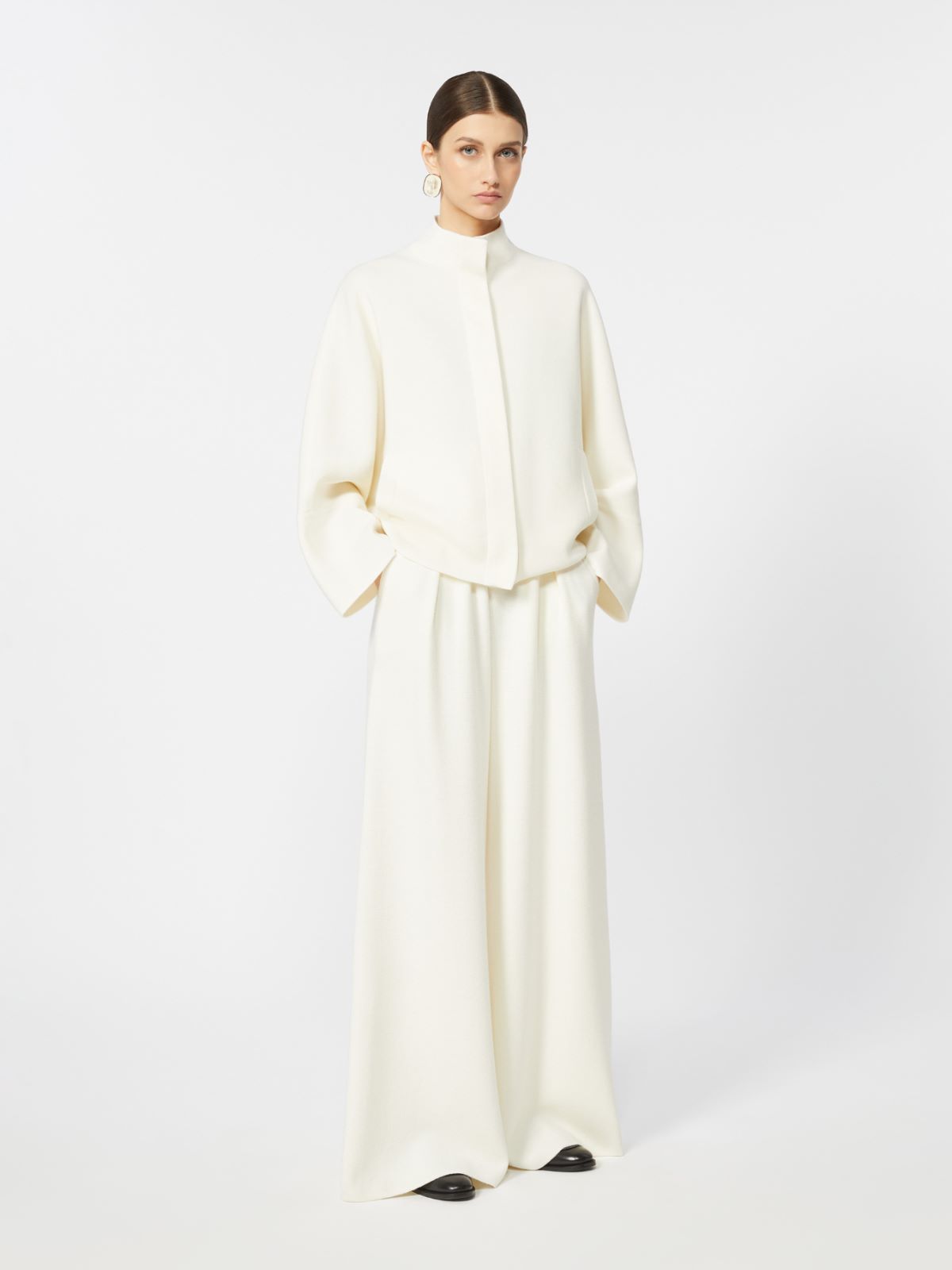 Wide-fit wool trousers - SILK - Max Mara