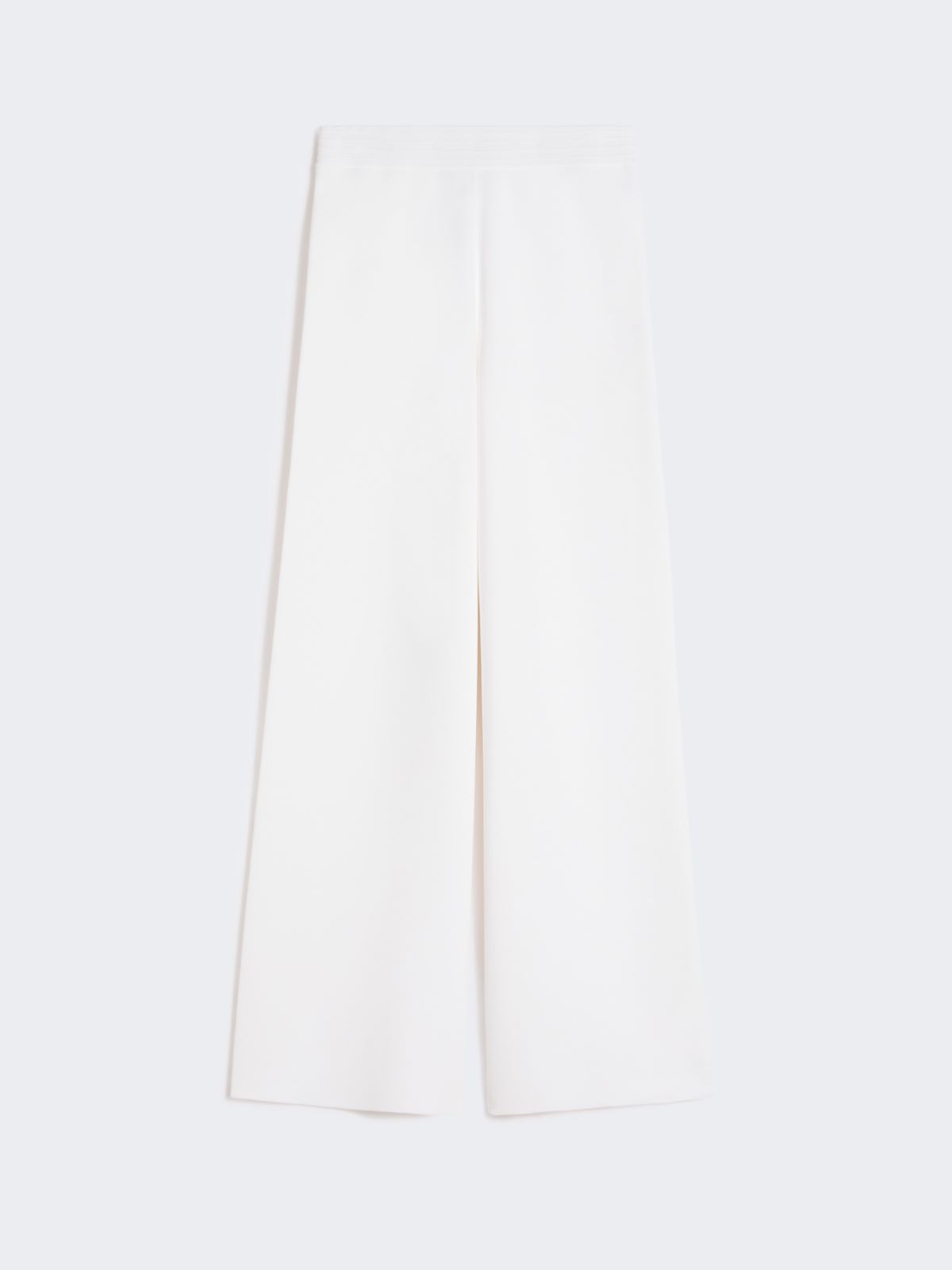 Viscose crêpe yarn trousers - OPTICAL WHITE - Max Mara - 9