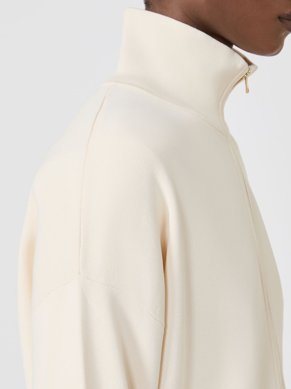 Cardigan in filato di viscosa crêpe - AVORIO - Max Mara - 6