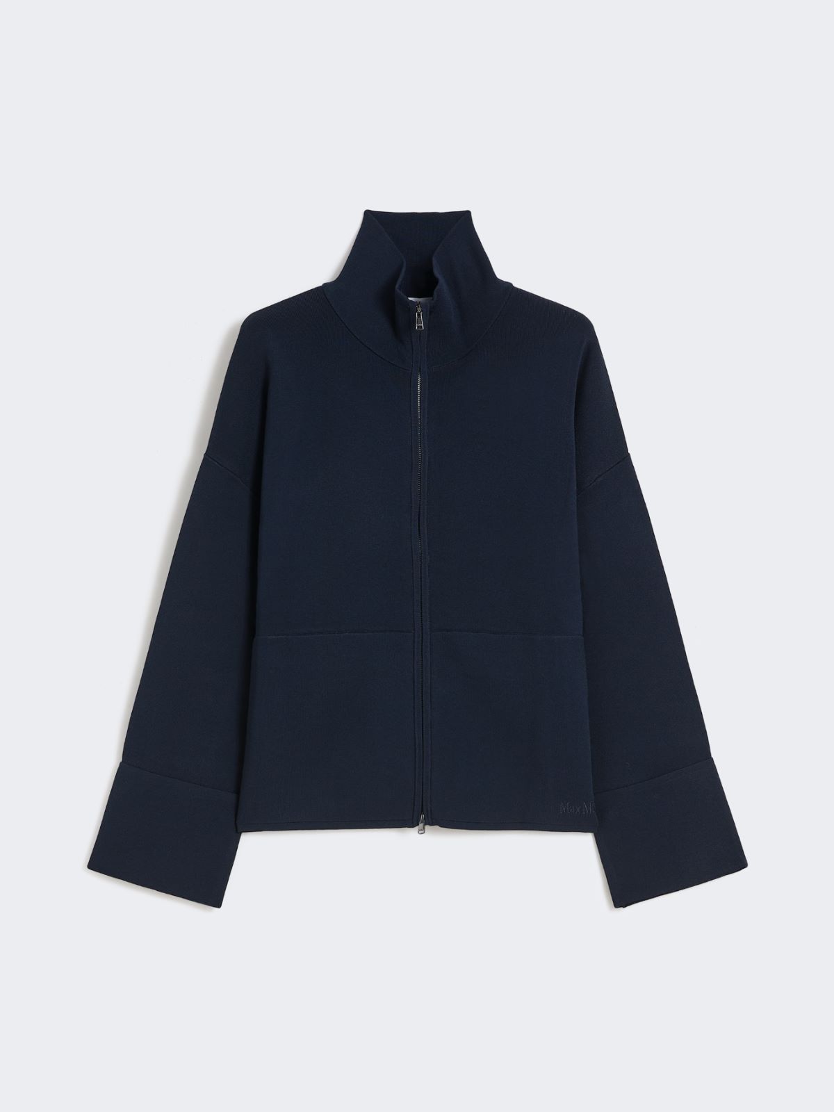 Cardigan in filato di viscosa crêpe - BLU MARINO - Max Mara - 6