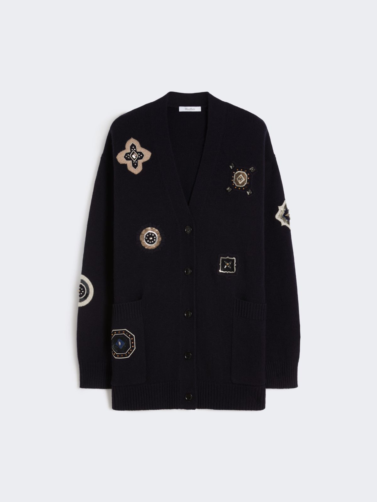 Long wool and cashmere cardigan - ULTRAMARINE - Max Mara - 10