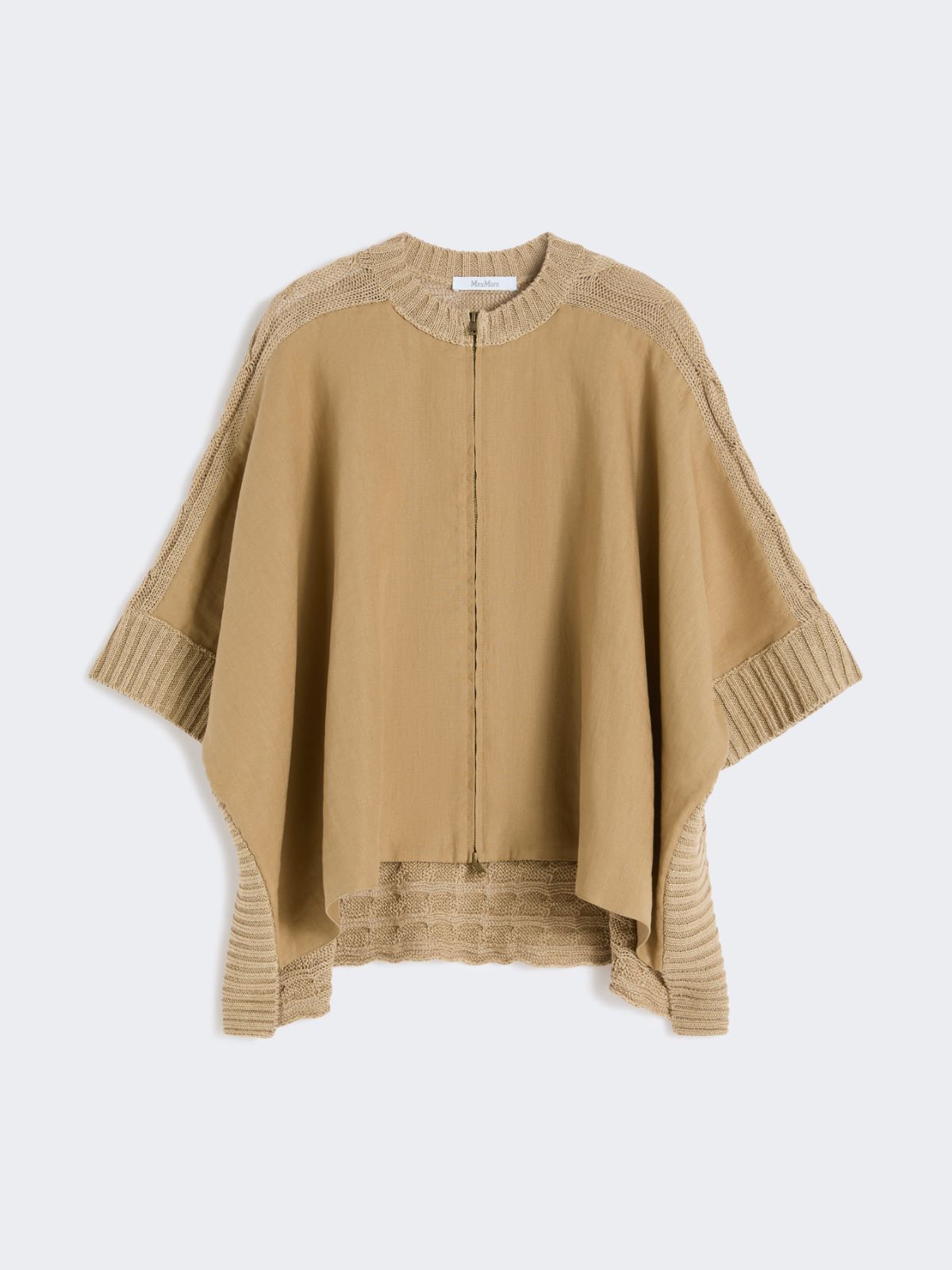 [エレズィア] ピュア リネン バイマテリアル カーディガン - DESERT - 5