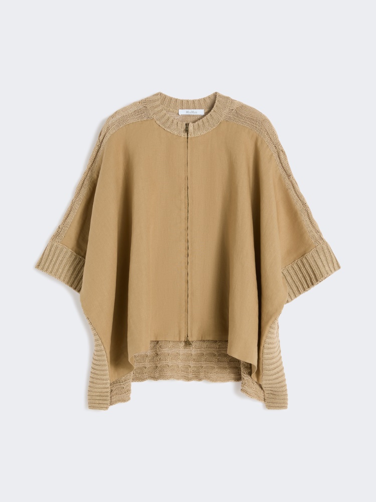 [エレズィア] ピュア リネン バイマテリアル カーディガン - DESERT - 5