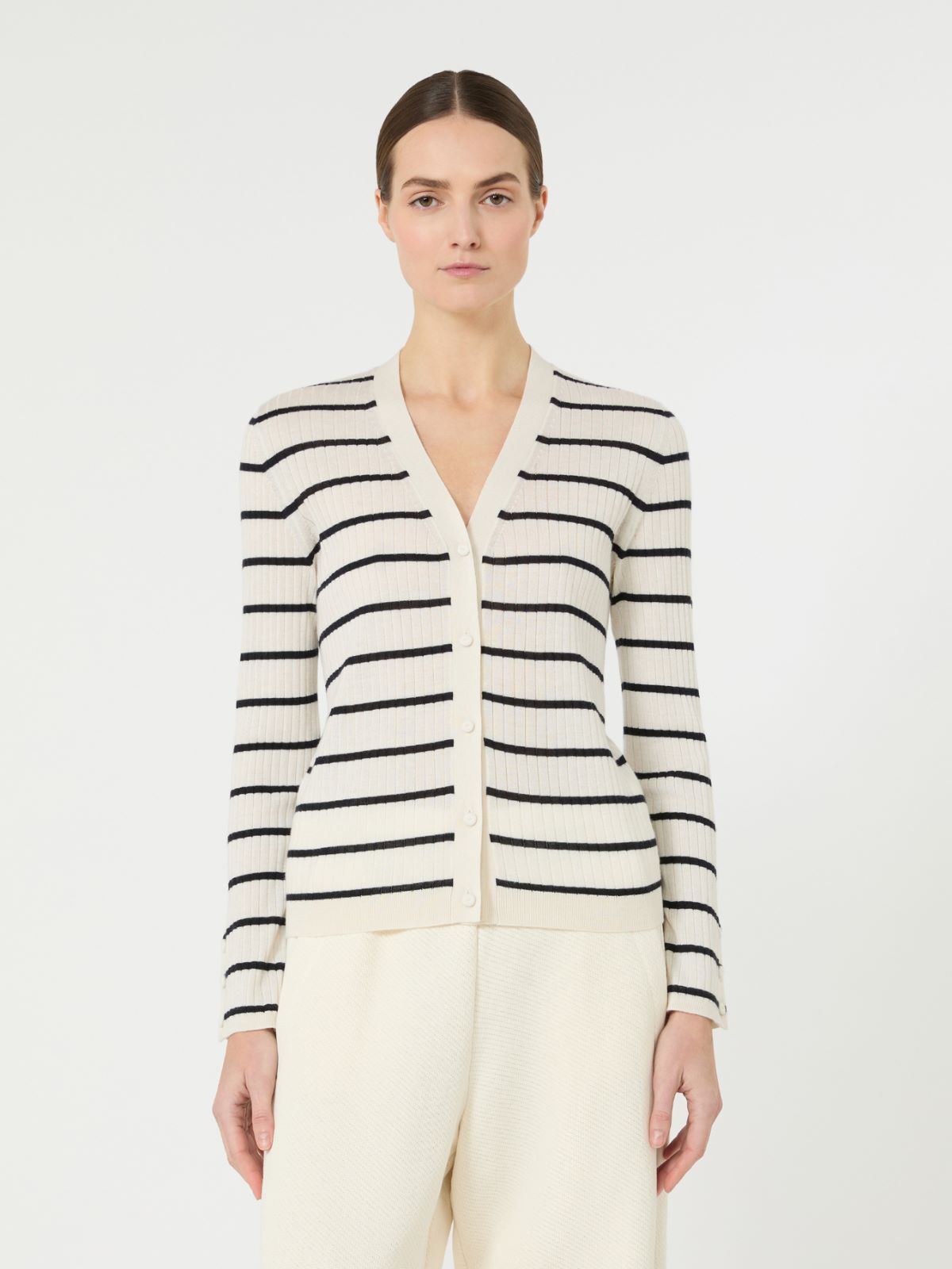 페달레 캐시미어 가디건 - IVORY - Max Mara - 6