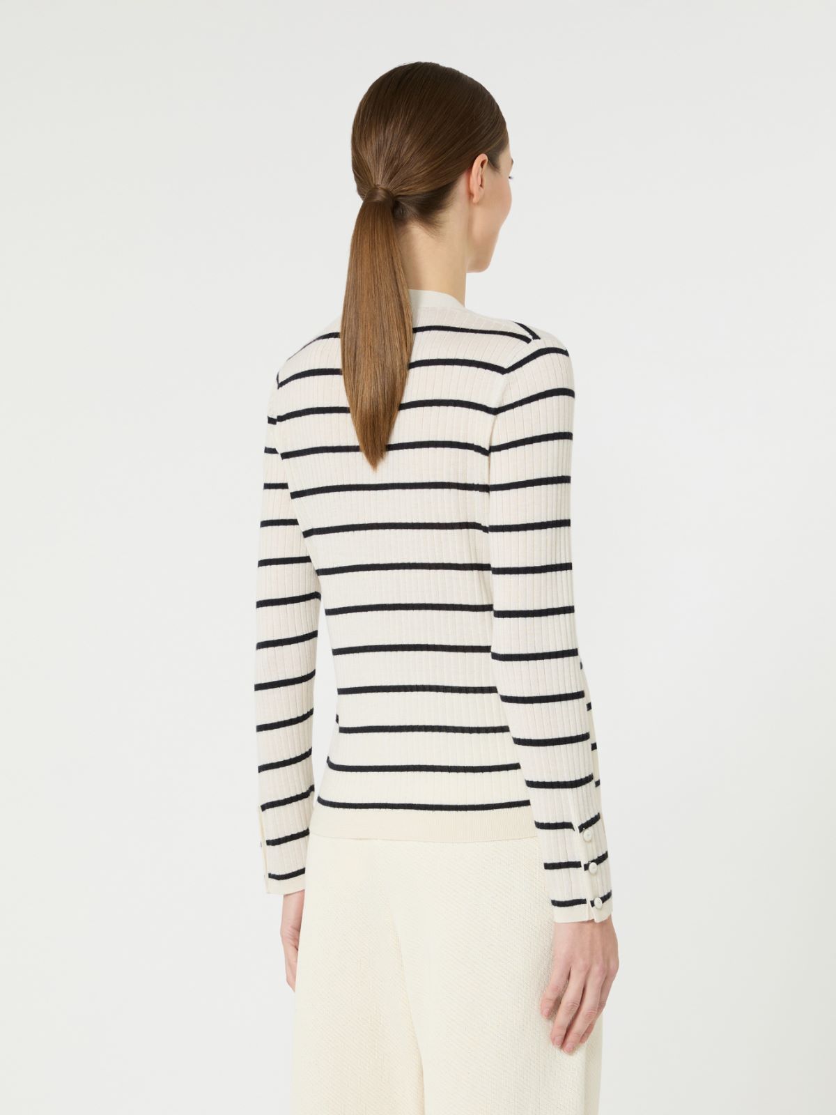 페달레 캐시미어 가디건 - IVORY - Max Mara - 6