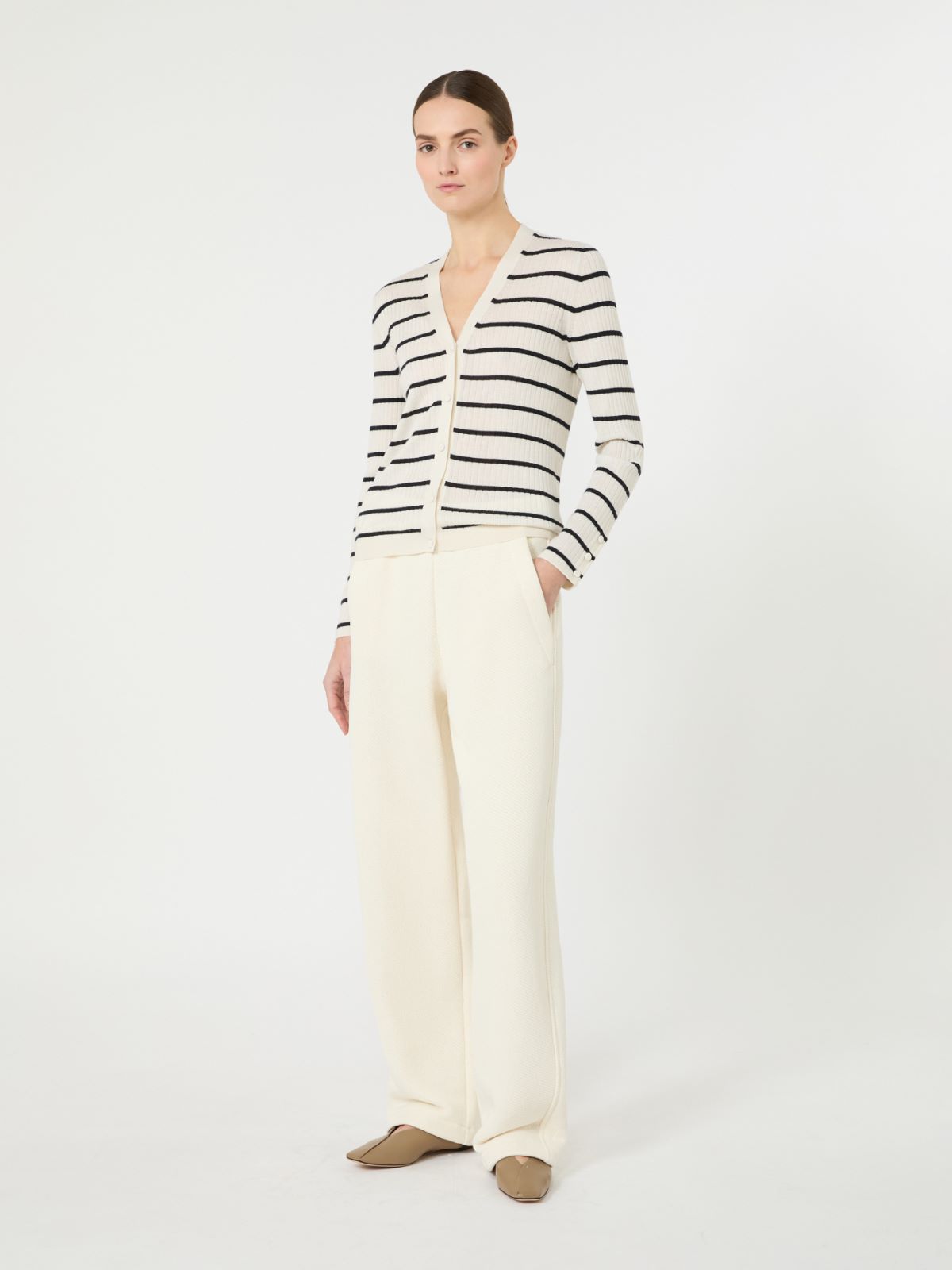 페달레 캐시미어 가디건 - IVORY - Max Mara - 6