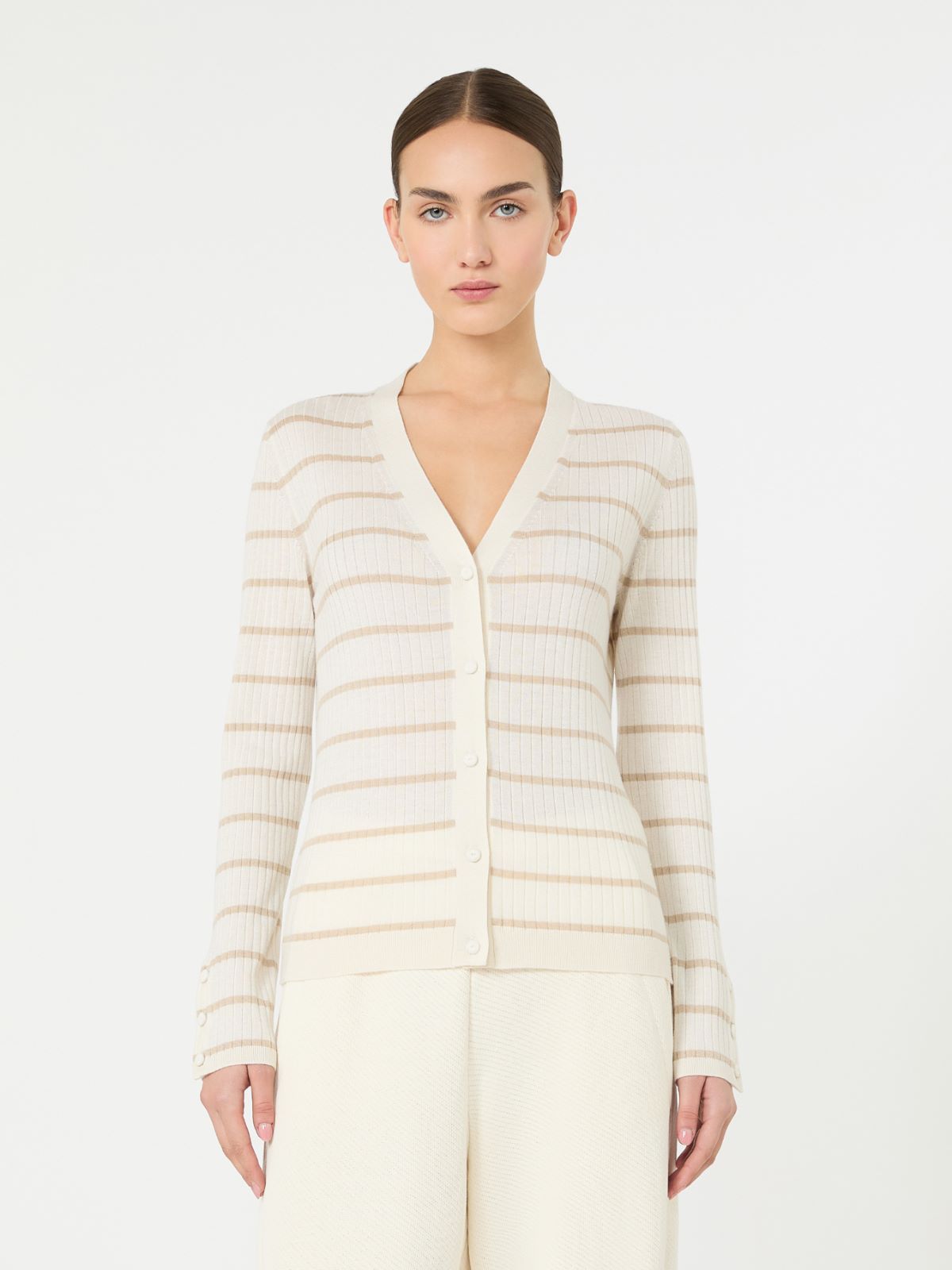 페달레 캐시미어 가디건 - BEIGE - Max Mara - 5