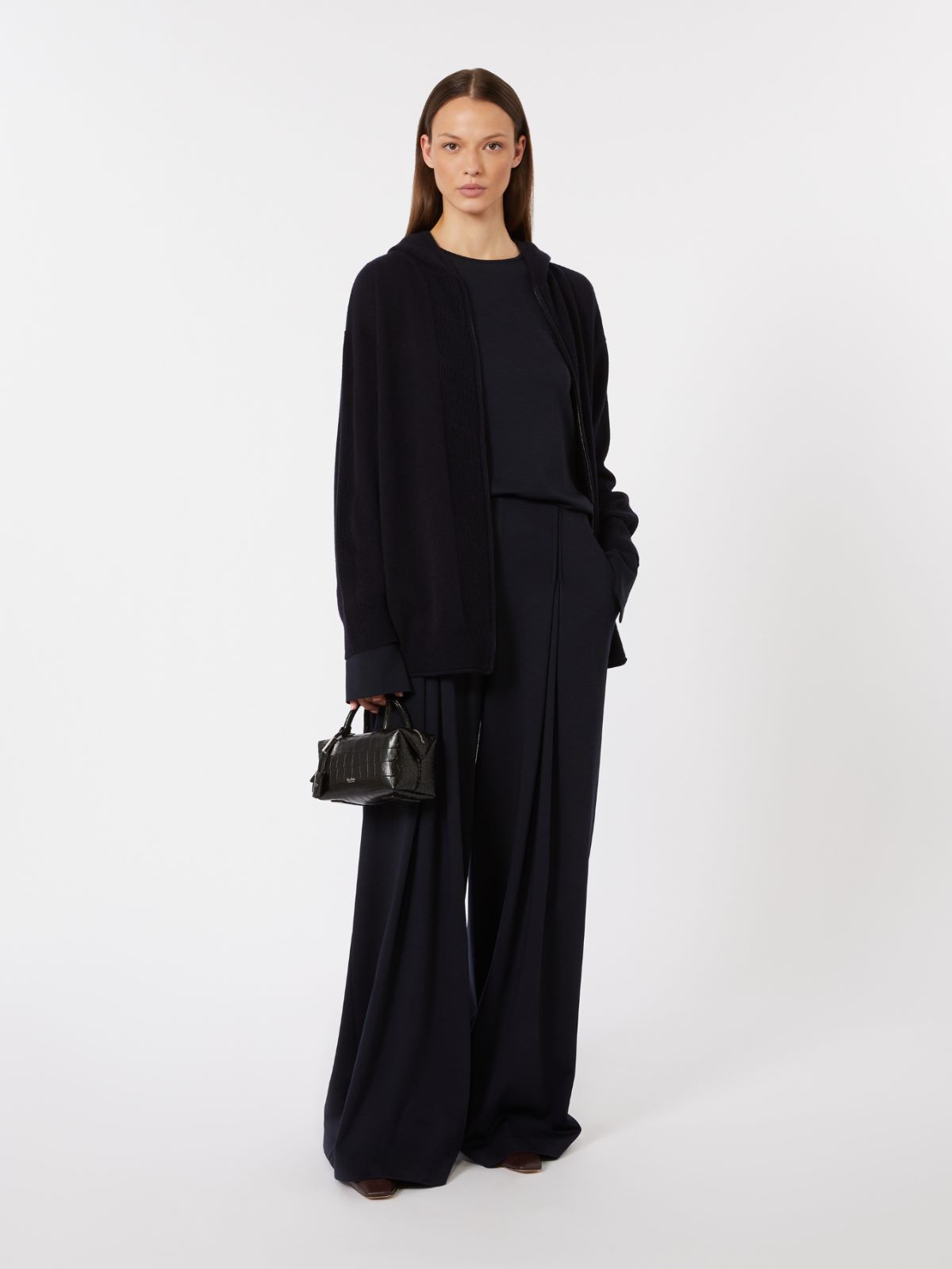 Cashmere hooded cardigan - ULTRAMARINE - Max Mara - 4