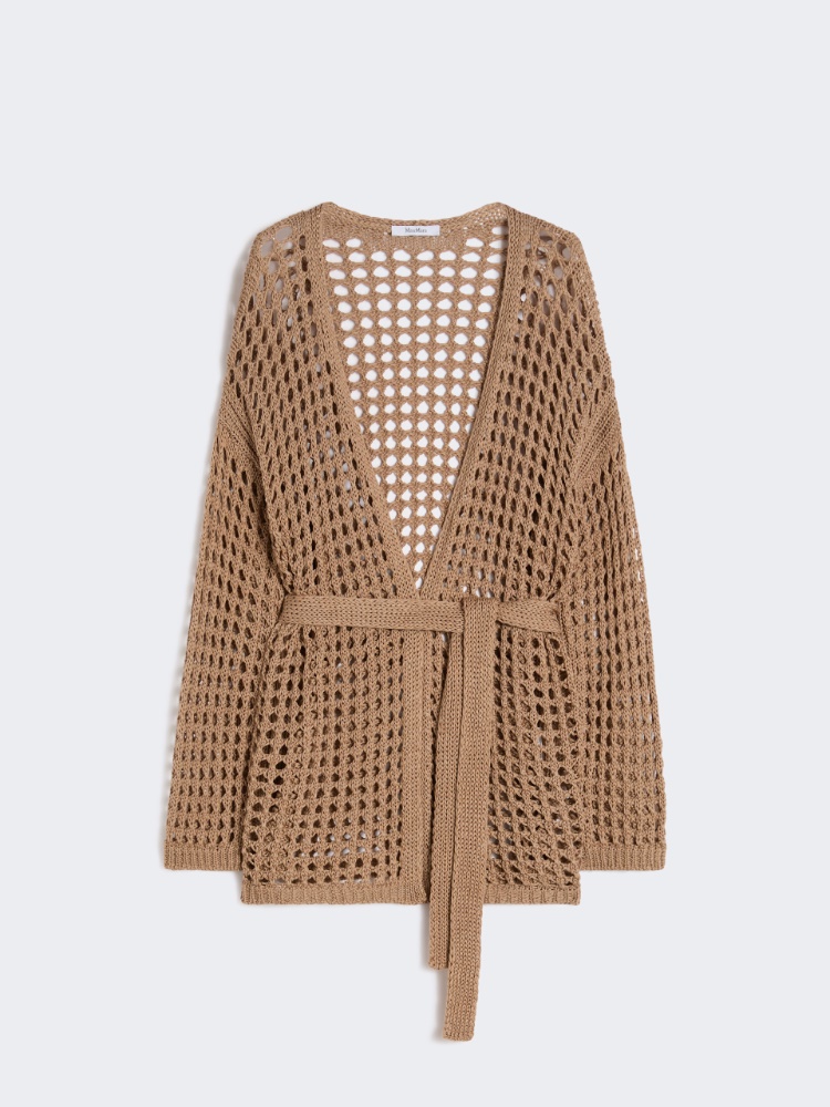 Mesh cotton cardigan - DESERT - Max Mara