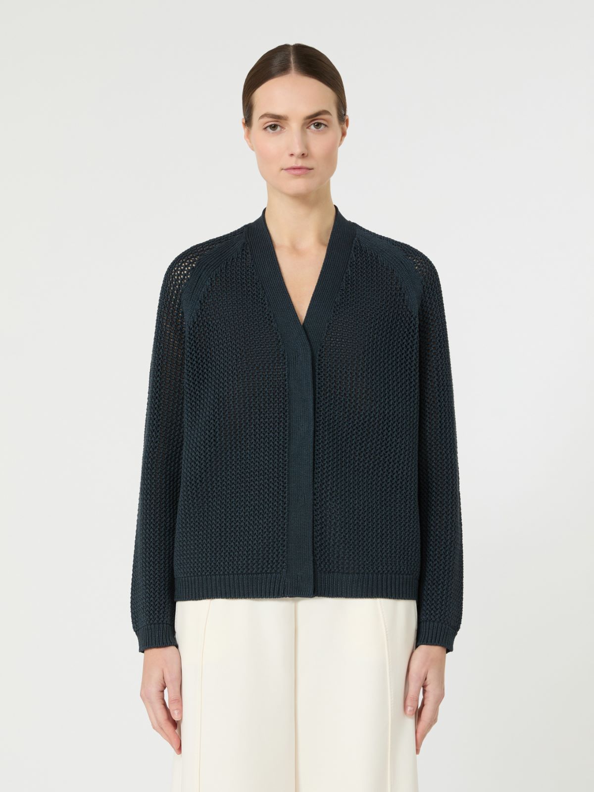 수프레모 실크 가디건 - ULTRAMARINE - Max Mara - 2