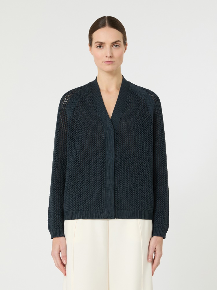 수프레모 실크 가디건 - ULTRAMARINE - Max Mara - 2