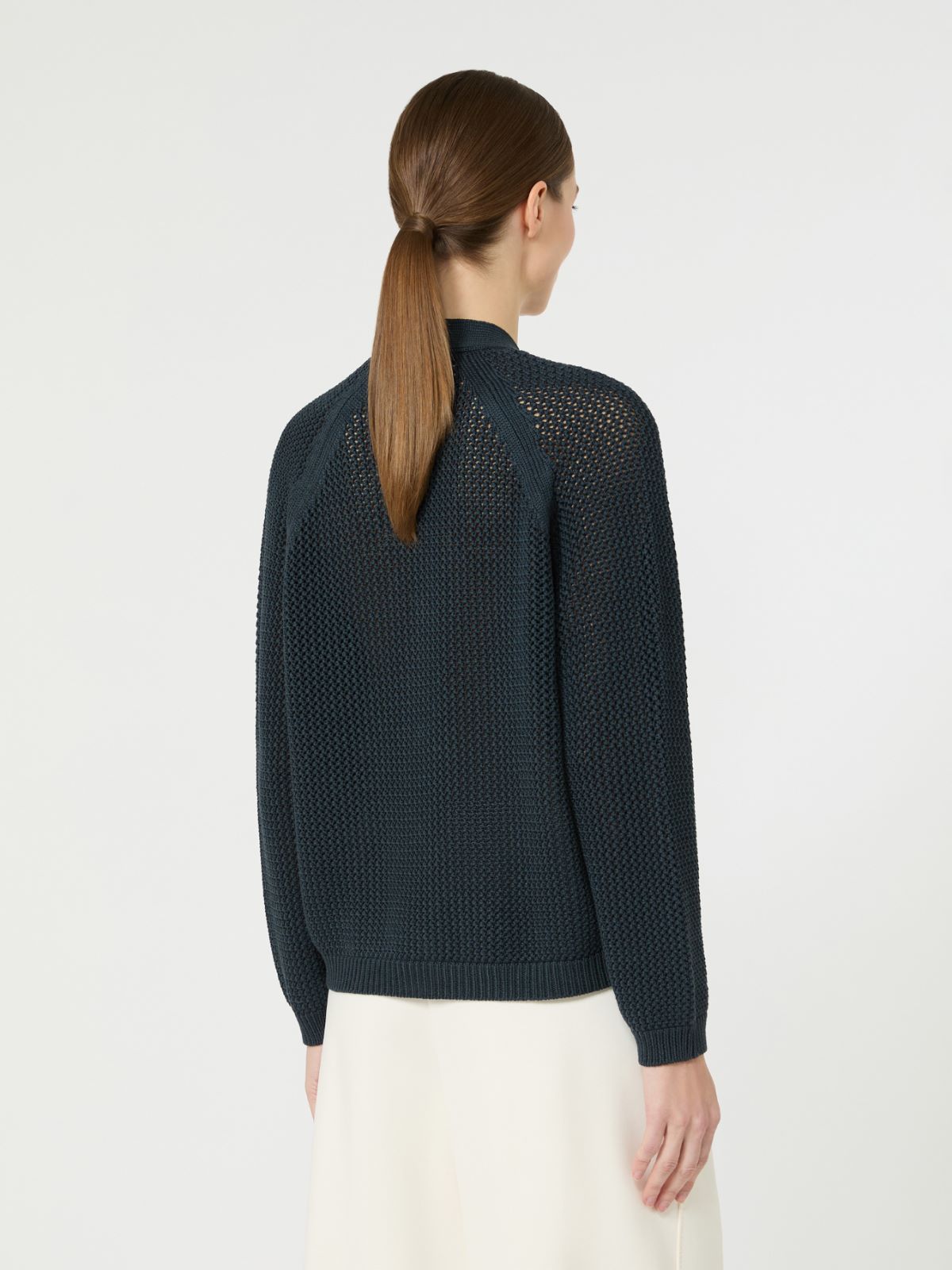 수프레모 실크 가디건 - ULTRAMARINE - Max Mara - 3