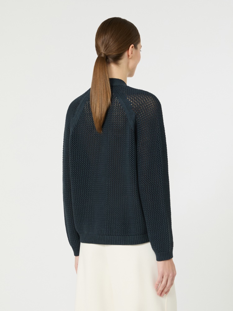 수프레모 실크 가디건 - ULTRAMARINE - Max Mara - 3