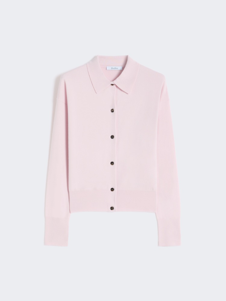 Feminine wool cardigan - PINK - Max Mara