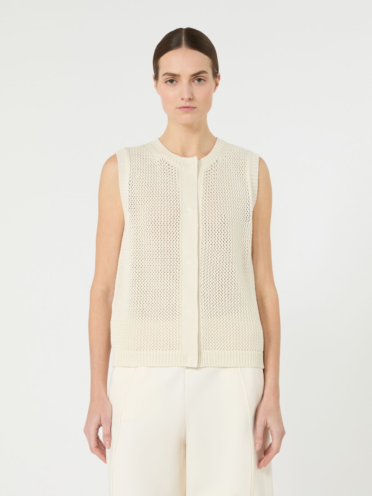 노메 실크 베스트 - IVORY - Max Mara - 2