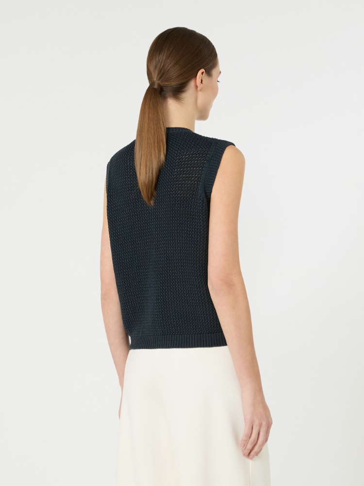 노메 실크 베스트 - ULTRAMARINE - Max Mara - 3