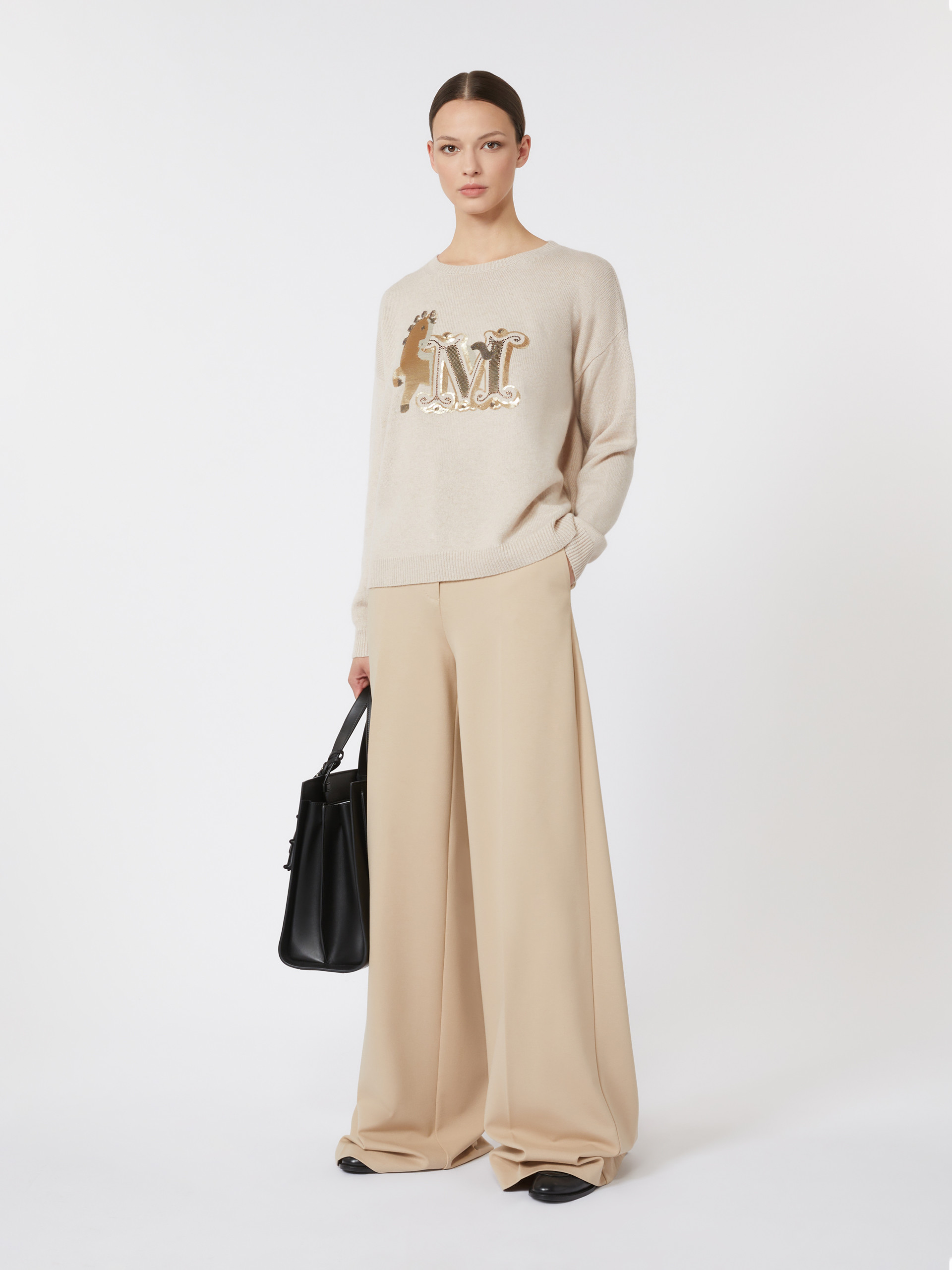 Oversize-Pullover aus Wolle und Kaschmir - ALBINO - Max Mara