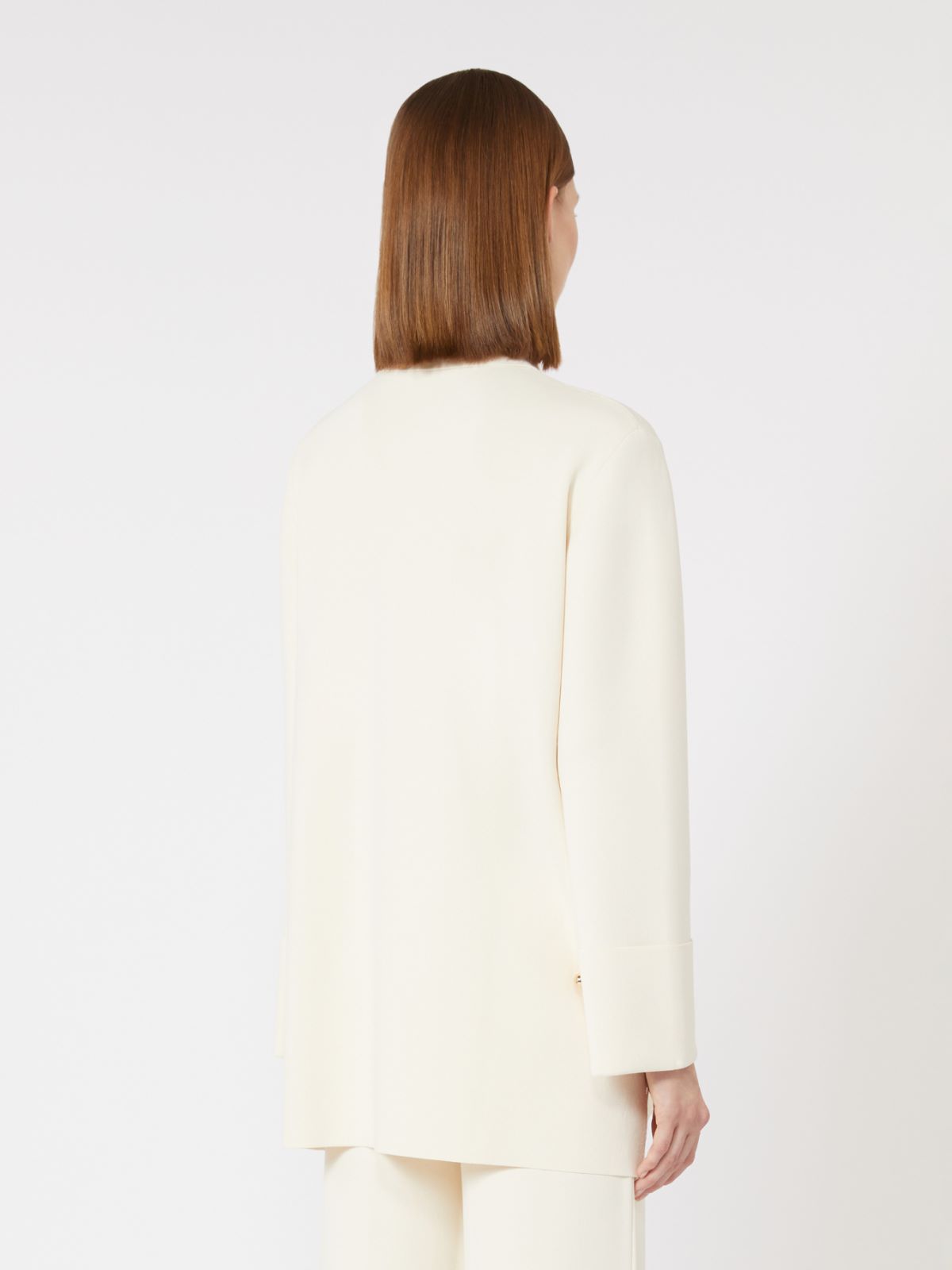 Viscose crêpe yarn jumper - IVORY - Max Mara - 5